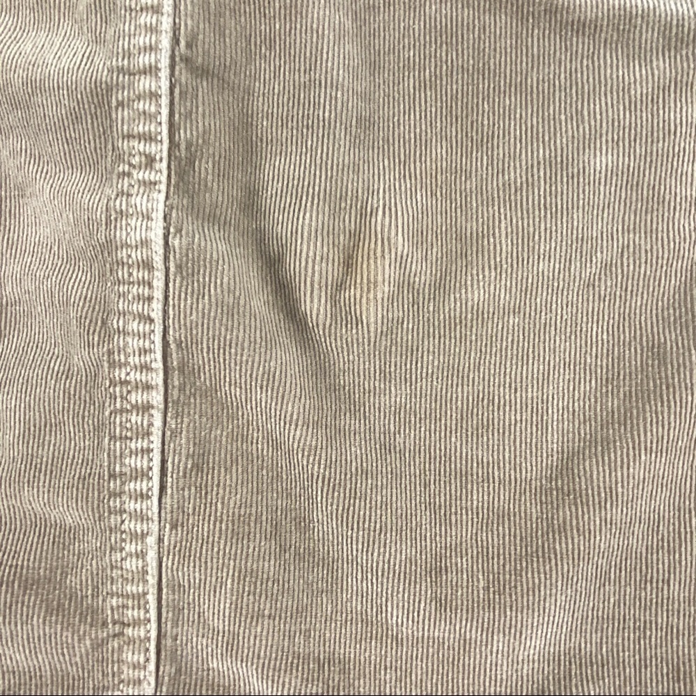 Heritage Denim by Bass Skirt Size 10 Brown Corduroy A-line Above the Knee Length - Picture 7 of 8